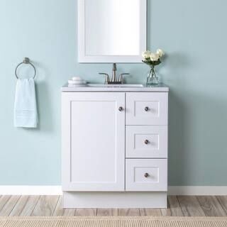 New Glacier Bay- NO TOP or SINK only vanity 31 in. Assembled read for pick up