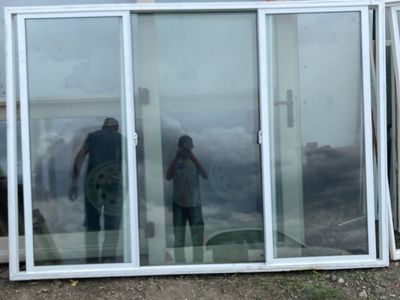 White Used Double Sided window