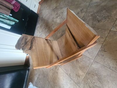 Rustic book and magazine rack