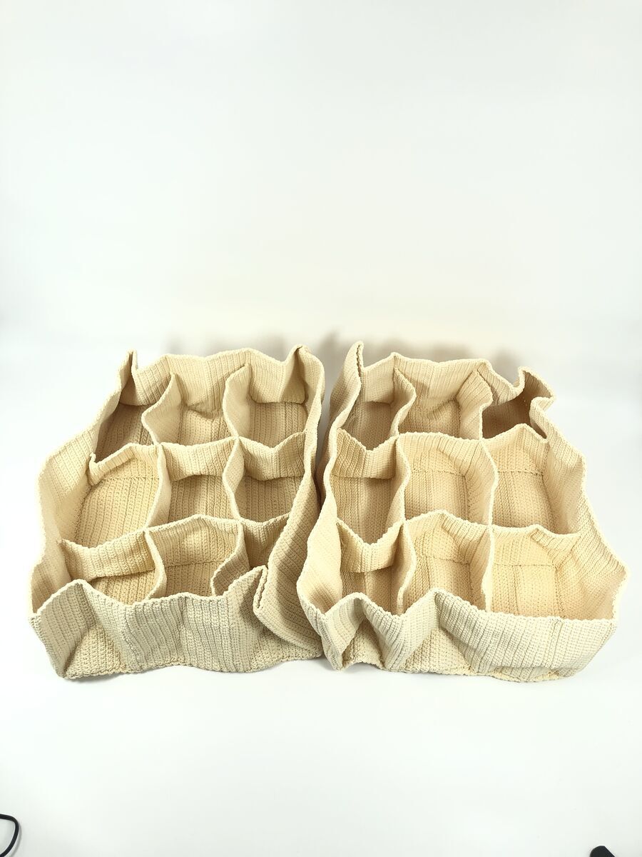 (2) IKEA Komplement Drawer Organizer Closet Dresser Divider Storage Soft Crochet