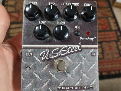 TECH 21 US Steel Rectifier Preamp Pedal- Guitar - Mesa Boogie