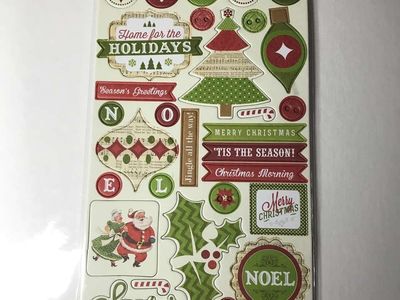 Home for the Holidays Chipboard Accents 35 pcs. by Echo Park Paper, NIP