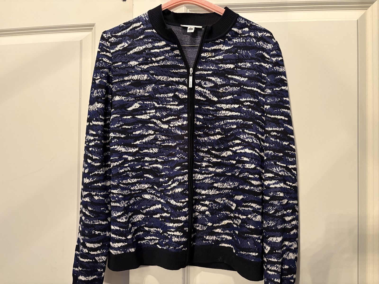 St John Sport Zip Up Cardigan Sweater Sz S