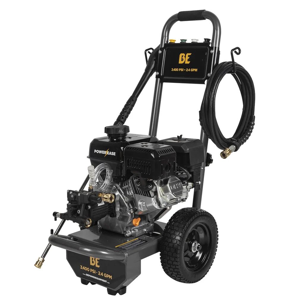 NEW BE Heavy-Duty Gas Pressure Washer 3400 PSI