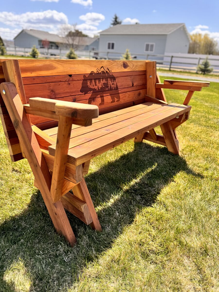 Redwood Transformer (Bench/Picnic Table)