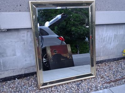 Gold fram bevald mirror