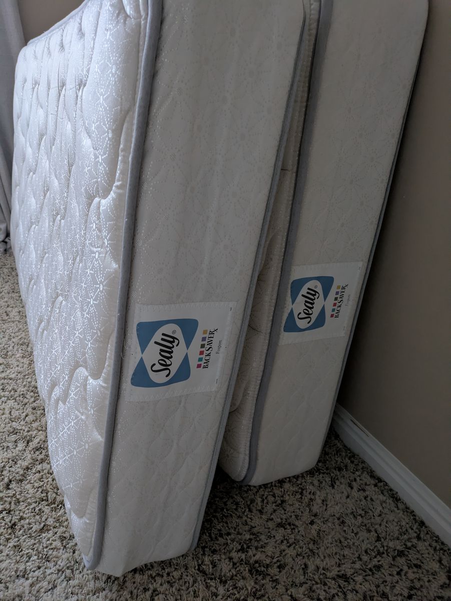 2 Sealy Twin mattresses