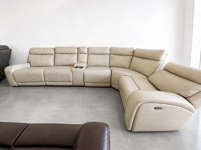 Costco Power Reclining leather Sectional