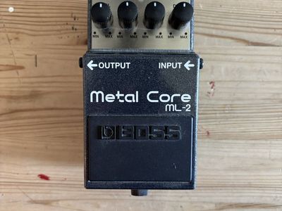 BOSS Metal Core ML-2 Distortion Guitar Pedal - Heavy Metal Sound Effect