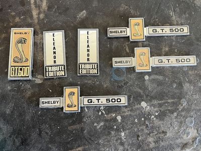 New Ford Mustang GT500 badges