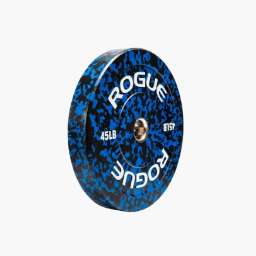 NEW- Rogue Fleck Bumper Plates 45lb Pair