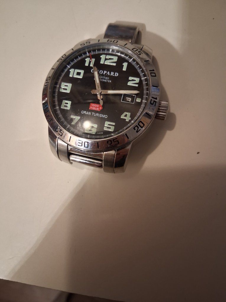 Chopard Gran Turismo 1000 Miglia Chronometer Men's Watch - Stainless Steel, Black Dial
