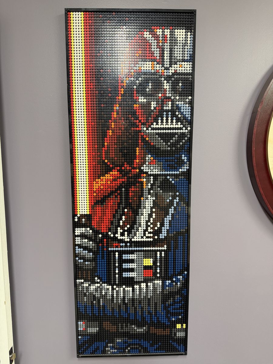 LEGO Star Wars Darth Vader Mosaic Art Set (31200) w/ Instructions & Extra Pieces
