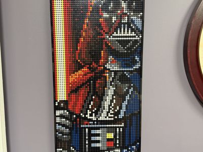 LEGO Star Wars Darth Vader Mosaic Art Set (31200) w/ Instructions & Extra Pieces