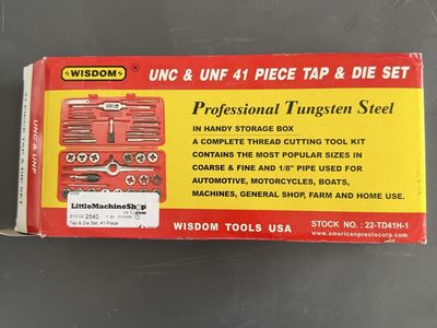 Wisdom Tools UNC & UNF 41-Piece Tap & Die Set - 100% Complete