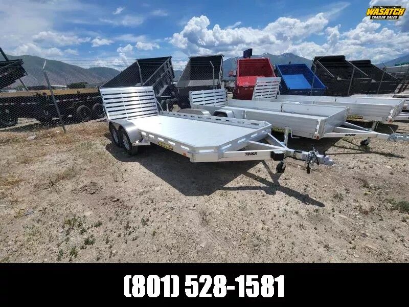 Aluma 7816TA 6.5x16 Aluminum Utility Trailer