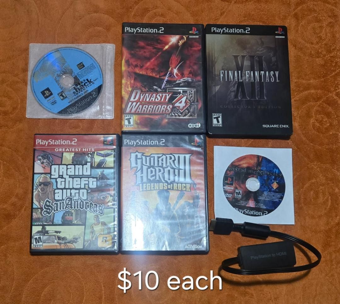 Ps2 games $10 each including Twisted Metal Black! Trades considered!