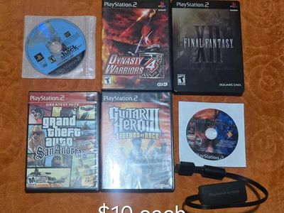 Ps2 games $10 each including Twisted Metal Black! Trades considered!