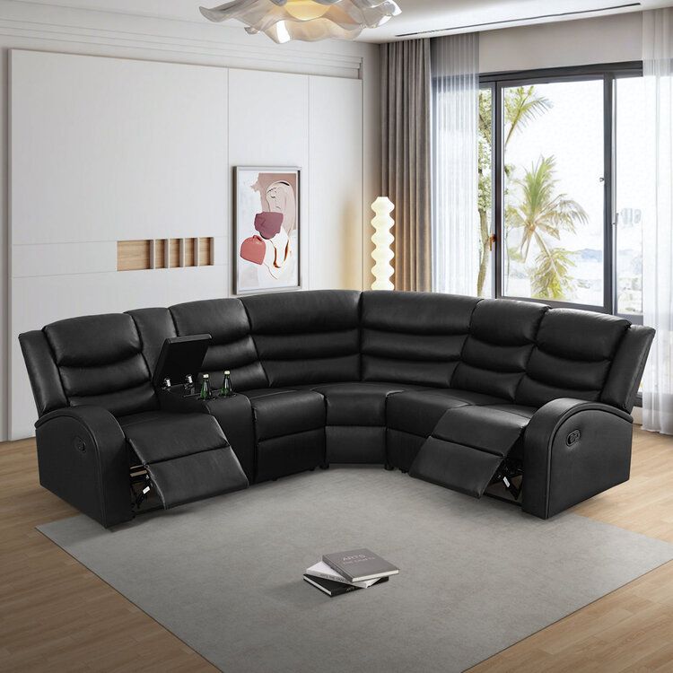 NEW RECLINING Leather SECTIONAL - NEW IN BOX