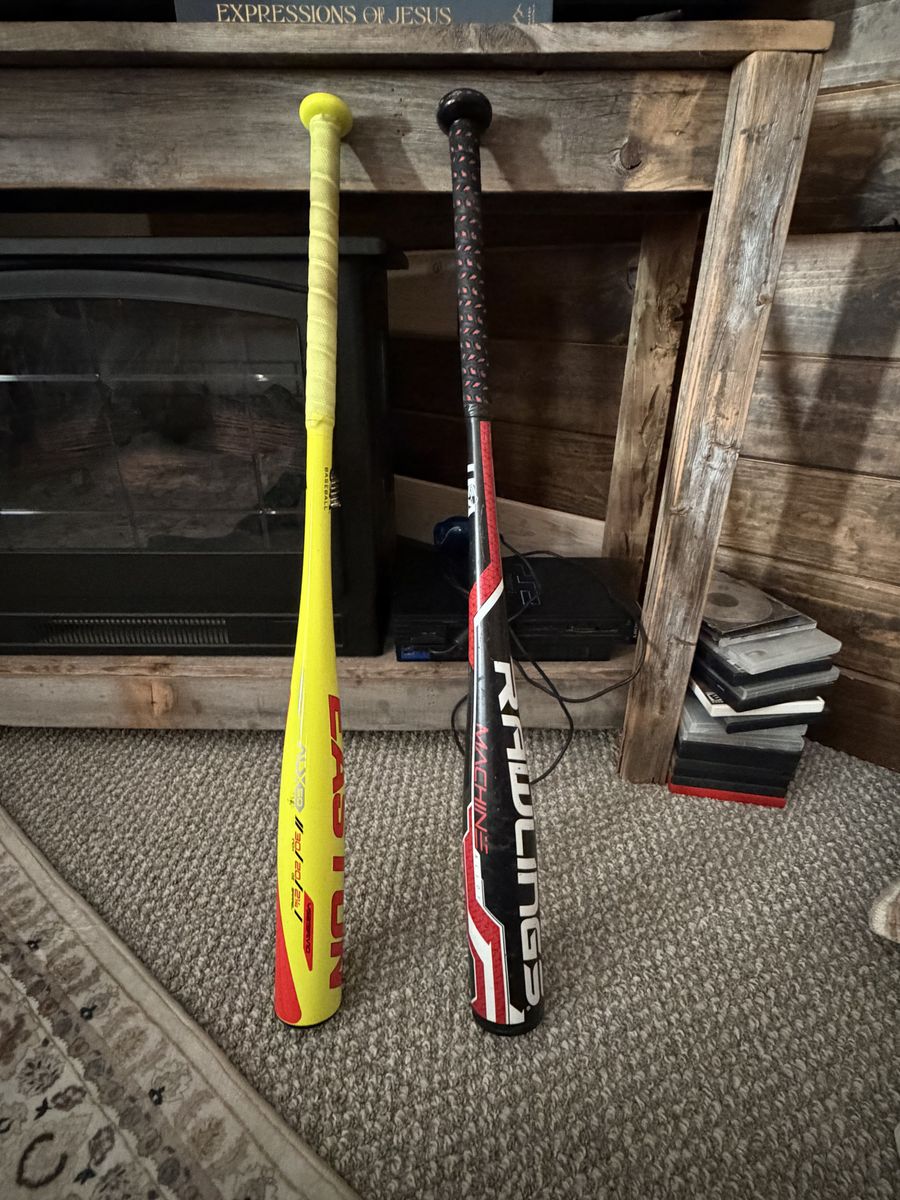 Easton Rival 30 inch and Rawlings machine 30 baseball bat