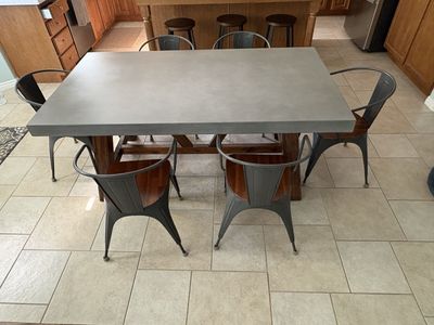 Country Cement Dining Table