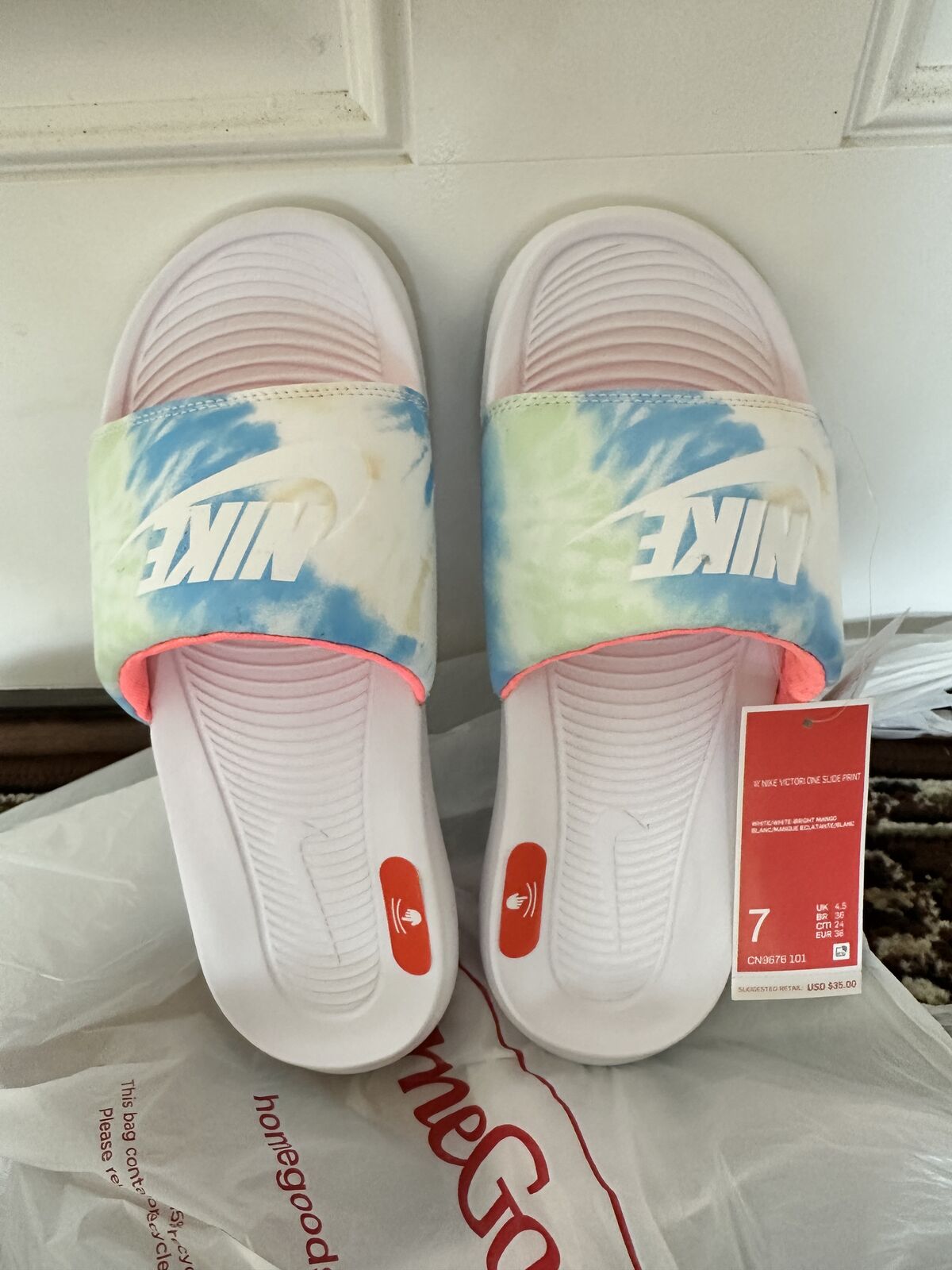 BNWOB Nike Victori One Women's Slides, CN9676, Enhanced Comfort, Size 7