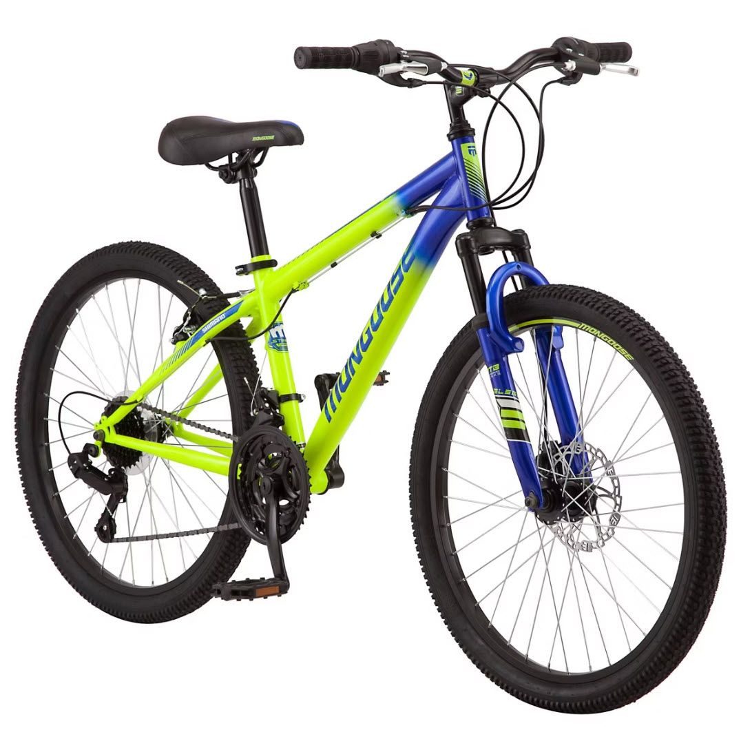 [NEW] Mongoose Scepter 24" Mountain Bike - Green/Blue