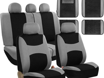 FH Group Cloth Seat Covers with Mats