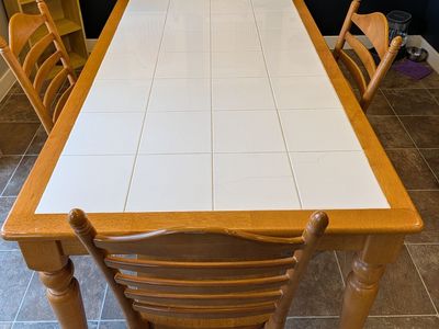 Tile Dining Table & Chairs