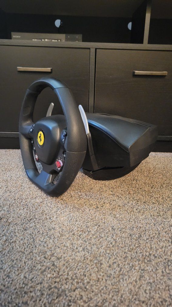 Thrustmaster T80 RW Ferrari 488 GTB Racing Wheel & Pedals for PC and PS4/PS5