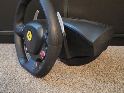 Thrustmaster T80 RW Ferrari 488 GTB Racing Wheel & Pedals for PC and PS4/PS5