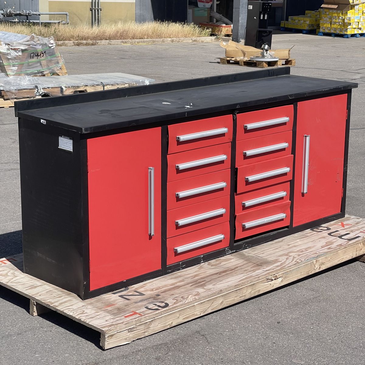 STEELMAN Industrial 10 Drawer Workbench 7 ft (AS-IS)