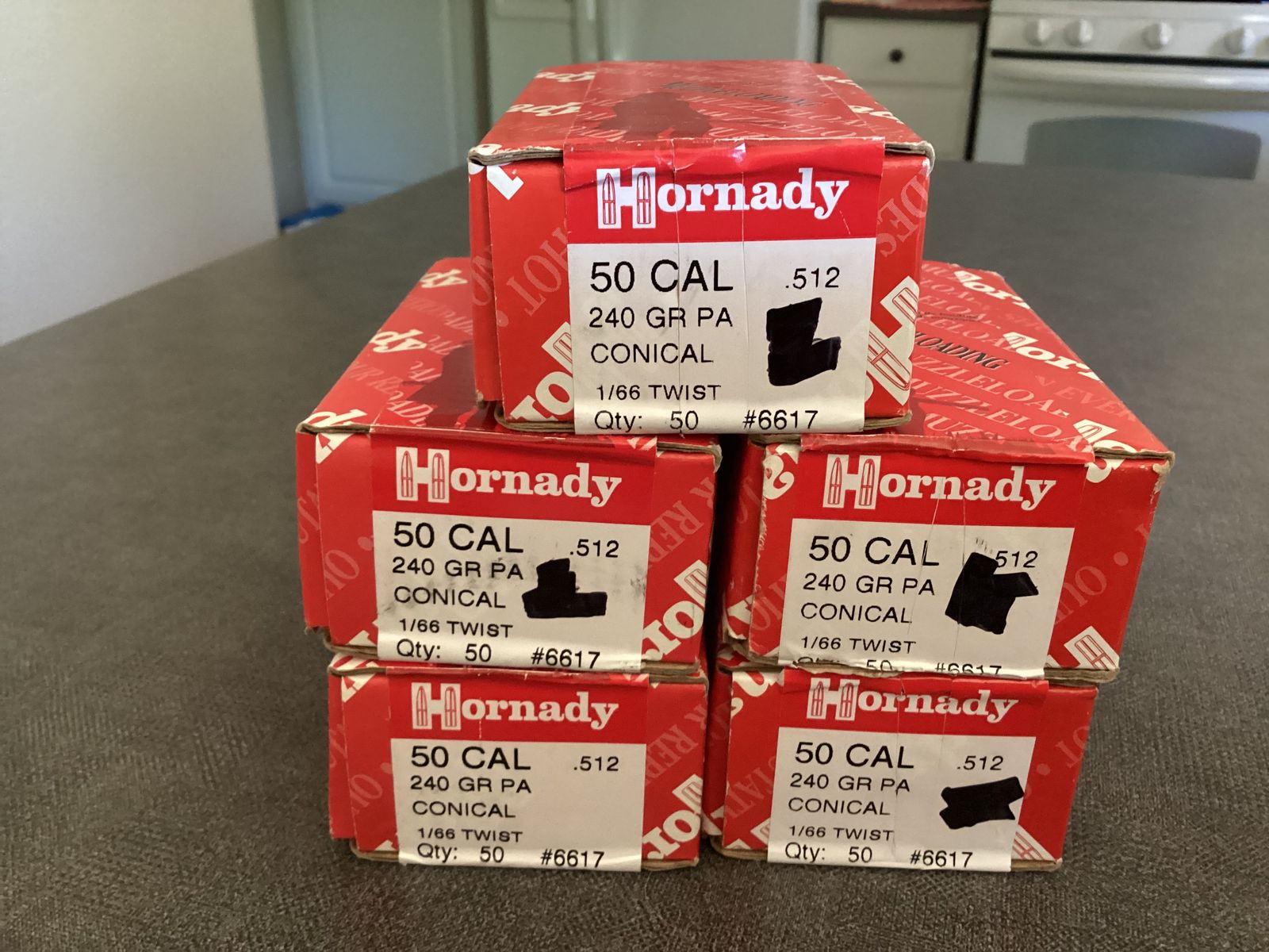 Hornady 50 cal. Conicals