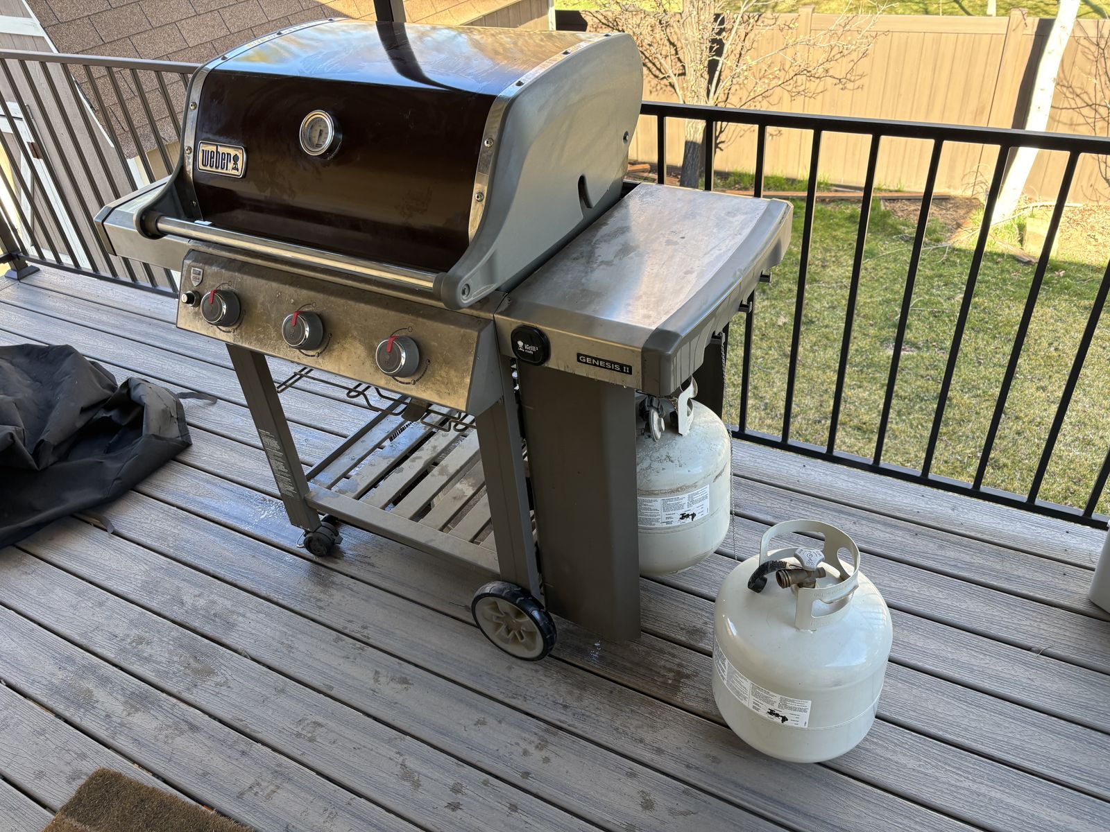 Used Weber Grill And Two Tanks