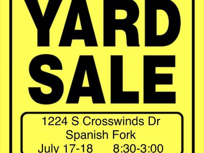 Large Garage Sale - Friday&Saturday 8am