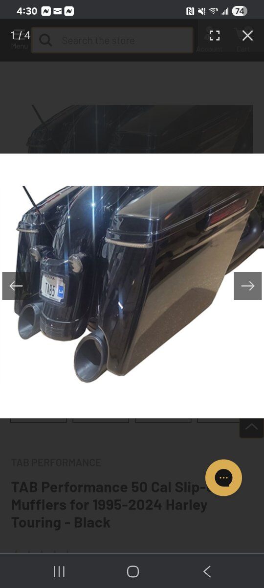 Tab performance slip-ons 50 Cal zombie baffle