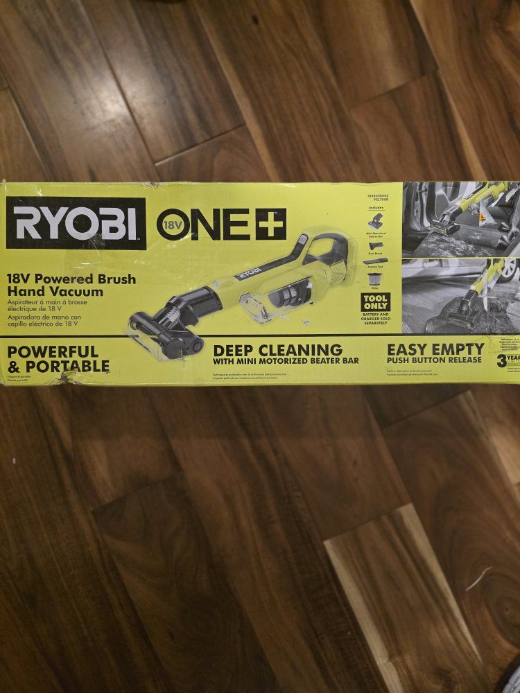 Ryobi One+ 18V Powered Brush Hand Vacuum PCL700 (Tool Only)