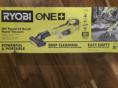 Ryobi One+ 18V Powered Brush Hand Vacuum PCL700 (Tool Only)