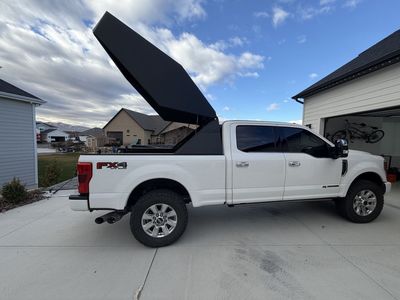Matrix XT by Black River Truck Bed Topper for 6.75ft Bed - Black Aluminum Wedge Camper. Fits Ford Superduty 2017-2026.