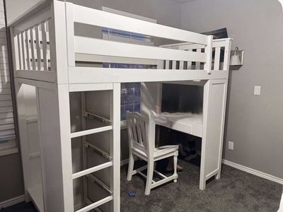 Sturdy, nice loft bed with desk and storage