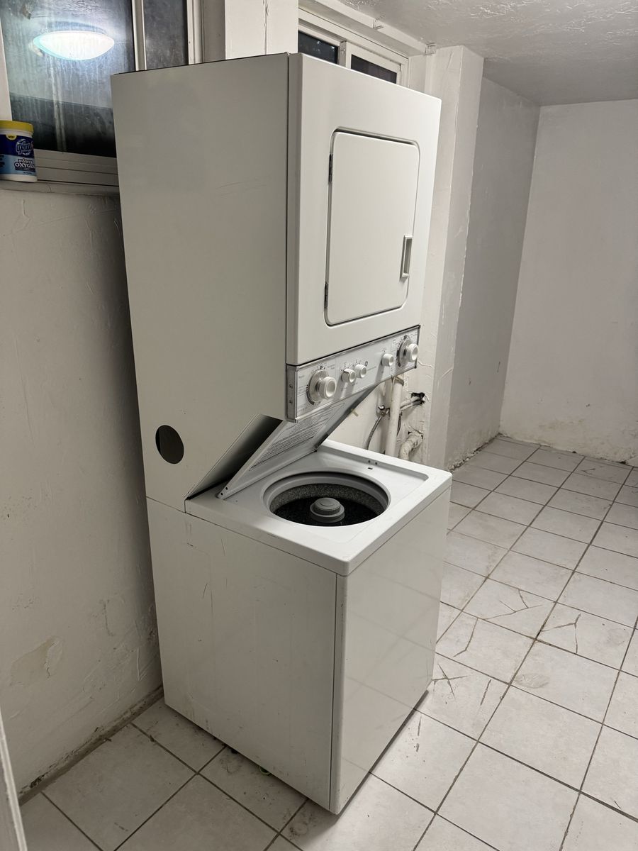 Washer dryer combo one unit, stacked