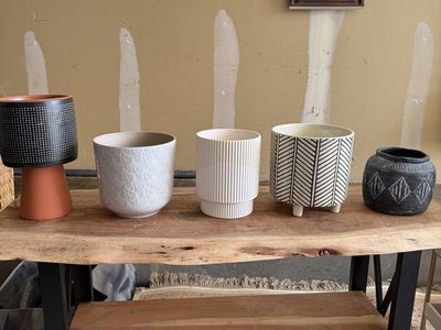 Ceramic Planters – Set of 5 – $45