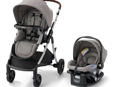 NEW Graco® ModesTM Closer Travel System, Highland, Grey Stroller And Car Seat Combo
