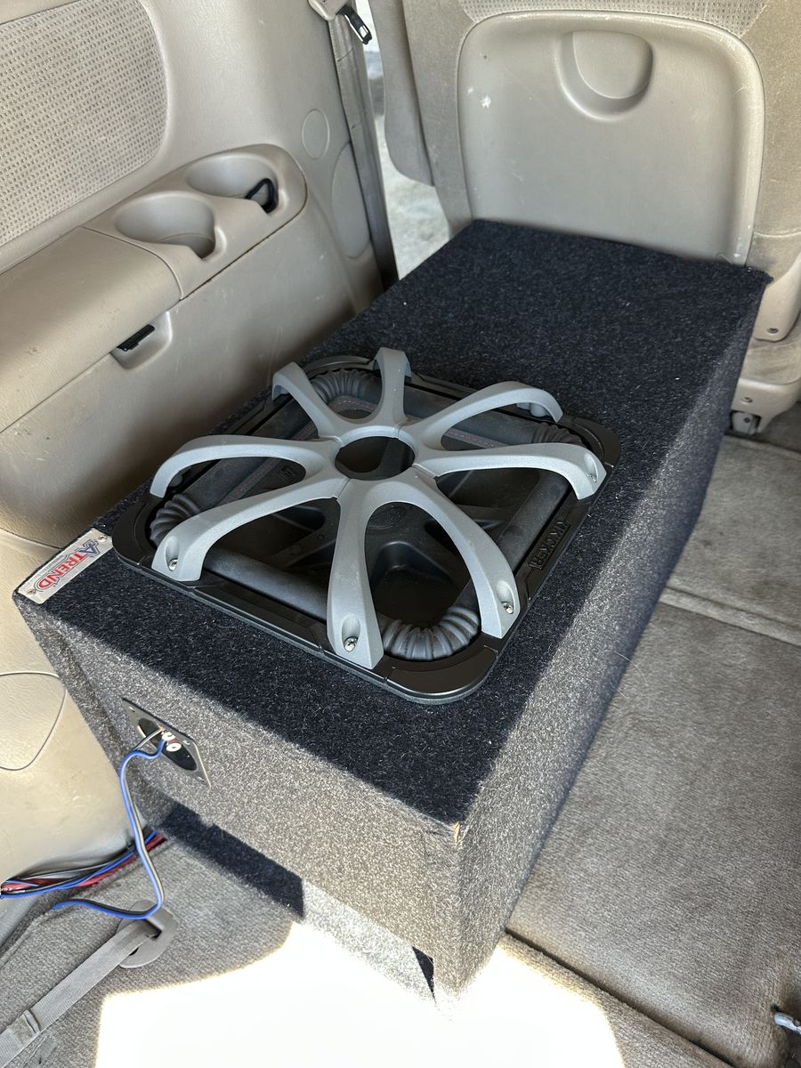 12" Car Subwoofer, Box & Amp