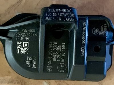 Set of 4 OEM Toyota 2025 4Runner TPMS Sensors - Pacific Industrial PMV-001 315MHz - Low Miles