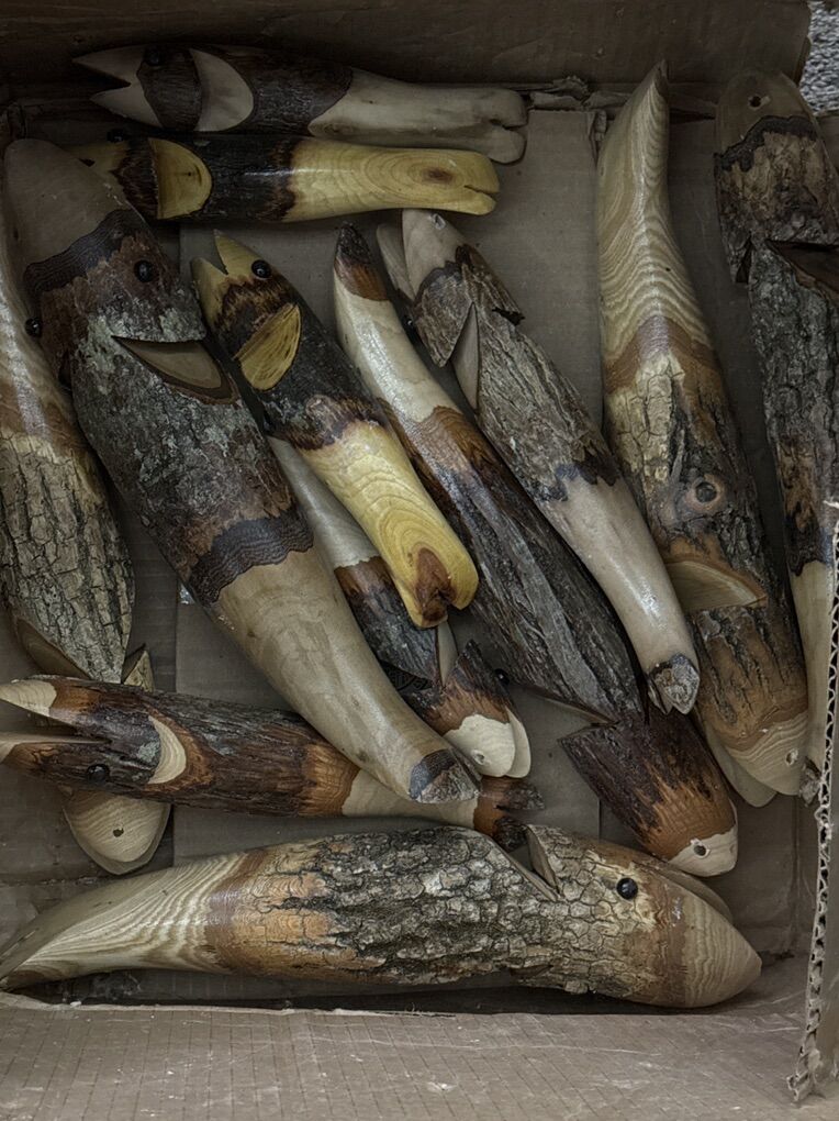 Rustic Wooden Fish Decor