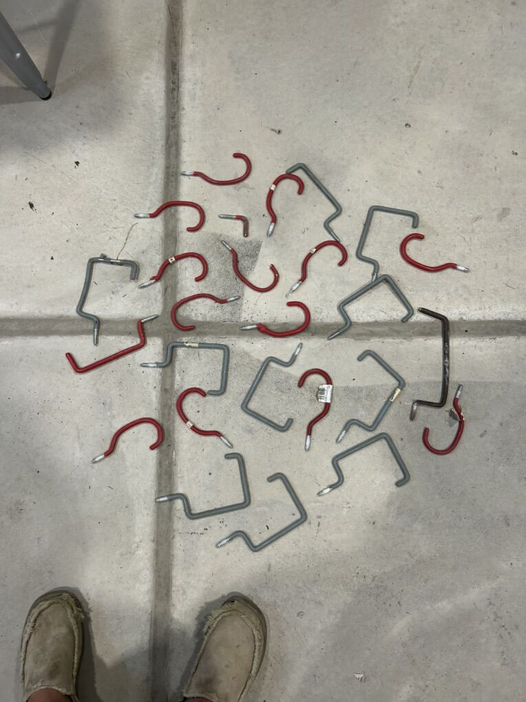 Vinyl Coated Garage Storage Hooks