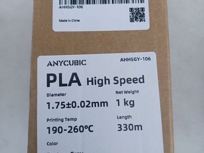 ANYCUBIC PLA High Speed 3D Printer Filament, 1.75mm, 1kg, 330m, Texture Grey