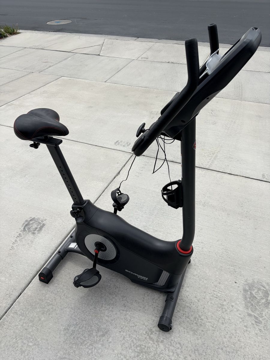 Schwinn A10 Upright Exercise Bike - Black - Excellent Condition with Digital Monitor