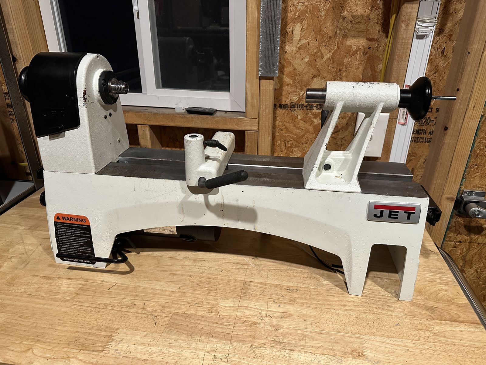 Jet wood lathe for parts.  Model 1221 VS